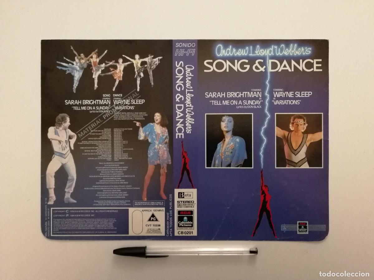 Cinema: CARATULA ORIGINAL -A4 - Song and Dance - MUSICAL-Sarah Brightman - Wayne Sleep - Andrew Lloyd Webber