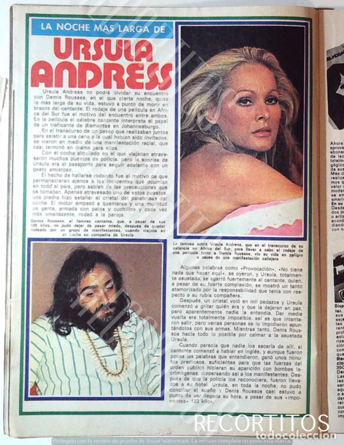 Cinema: URSULA ANDRESS DEMIS ROUSSOS ROUSOS INCIDENTE EN JOHANNESBURGO