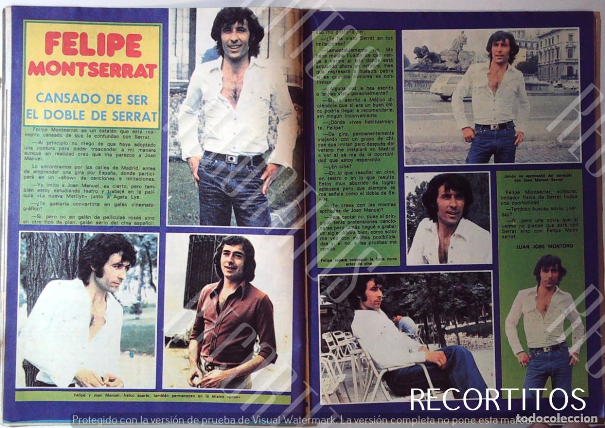 Cine: FELIPE MONTSERRAT EL DOBLE DE JOAN MANUEL SERRAT
