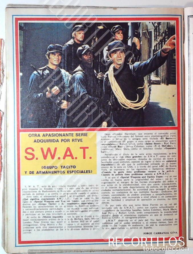 Cinema: SWAT JAMES COLEMAN MARK SHERA ROD PERRY ROBERT URICH STEVE FORREST