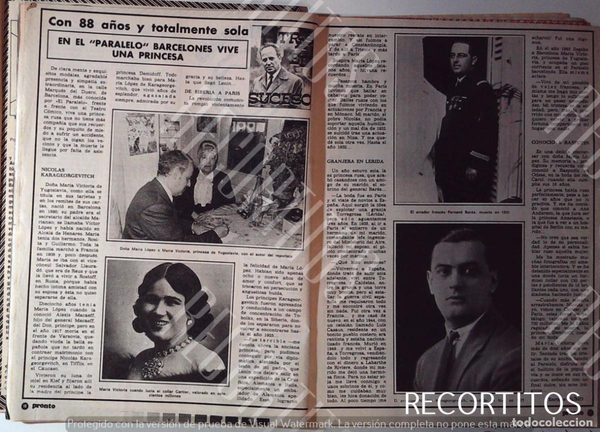 Cinema: DO&Ntilde;A MARIA LOPEZ VICTORIA DE YUGOSLAVIA LA PRINCESA DEL PARALELO BARCELONA