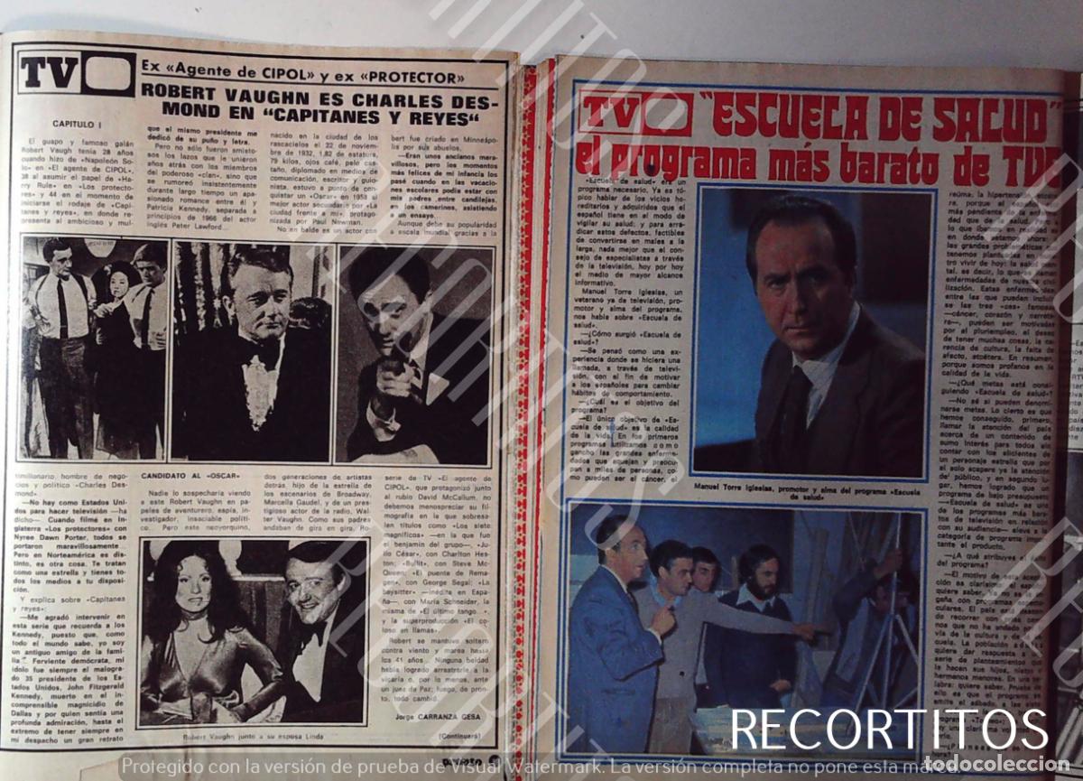 Cinema: ROBERT VAUGHN CIPOL CAPITANES Y REYES
