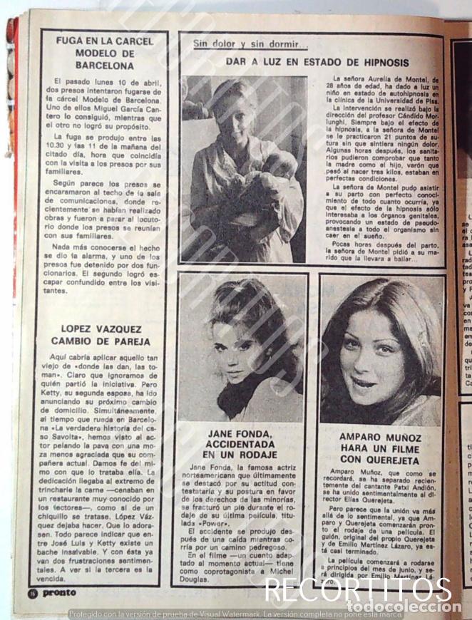 Cinema: amparo mu&ntilde;oz MISS ESPA&Ntilde;A UNIVERSO RECORTE PORTADA QUEJERETA JANE FONDA