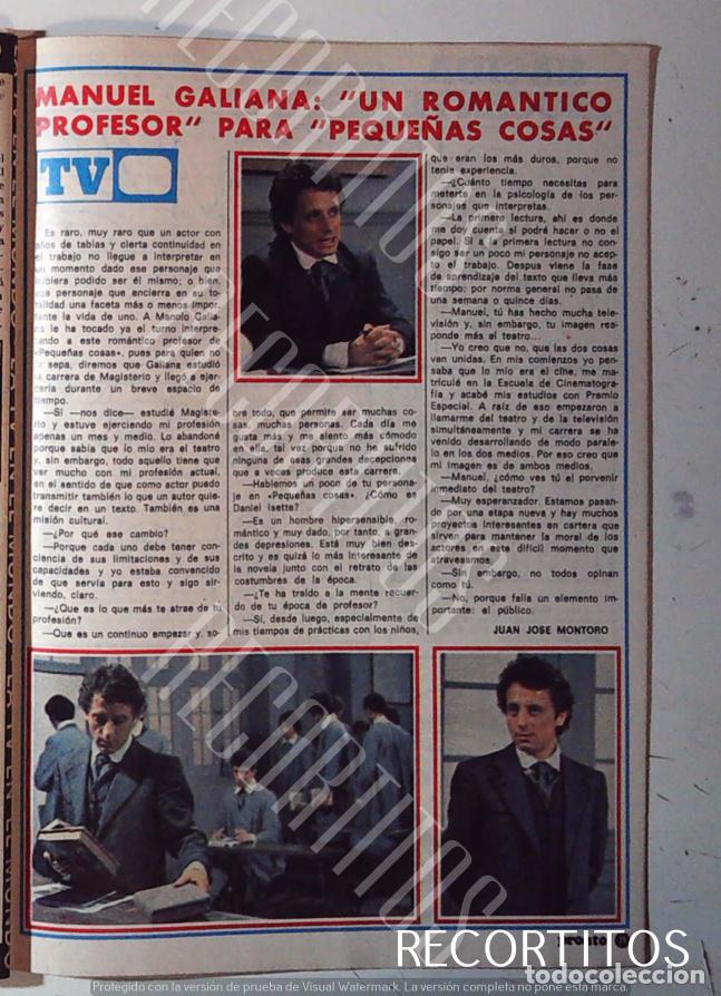 Cinema: MANUEL GALIANA EN PEQUE&Ntilde;AS COSAS