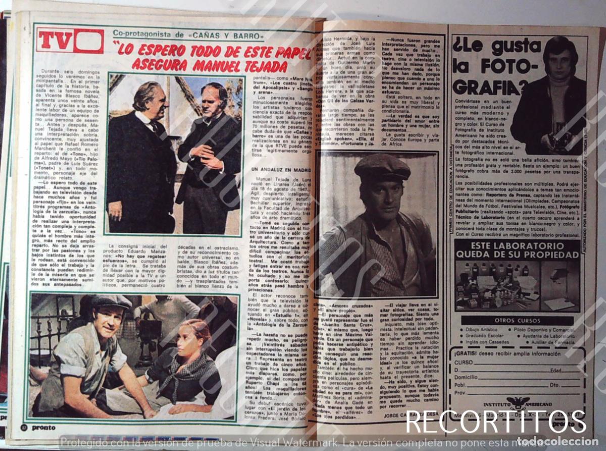 Cinema: CA&Ntilde;AS Y BARRO JOSE BODALO MANUEL TEJADA
