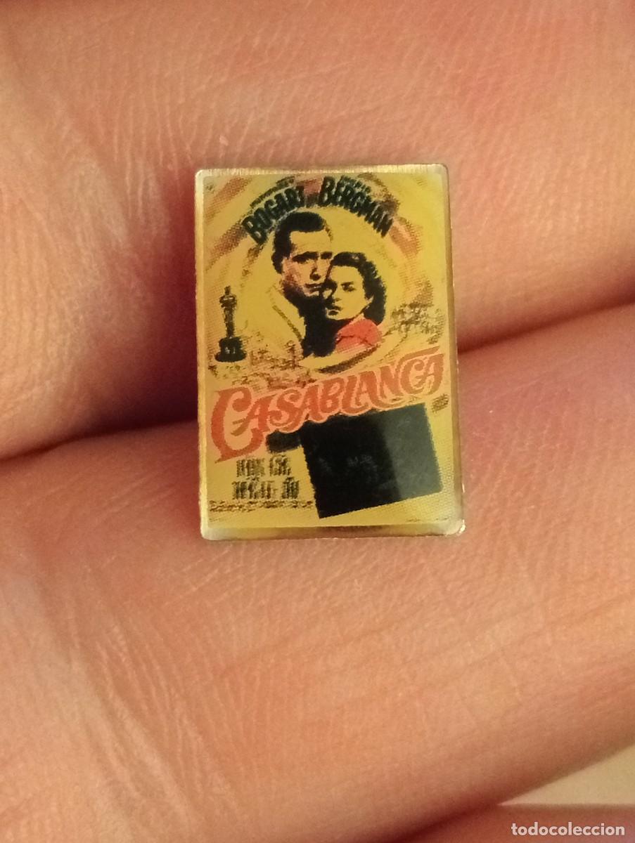 Kino: PINS PEL&Iacute;CULA CASABLANCA TEMA CINE, 7 ARTE , CINEFILOS INSIGNIA ACTOR ACTRIZ
