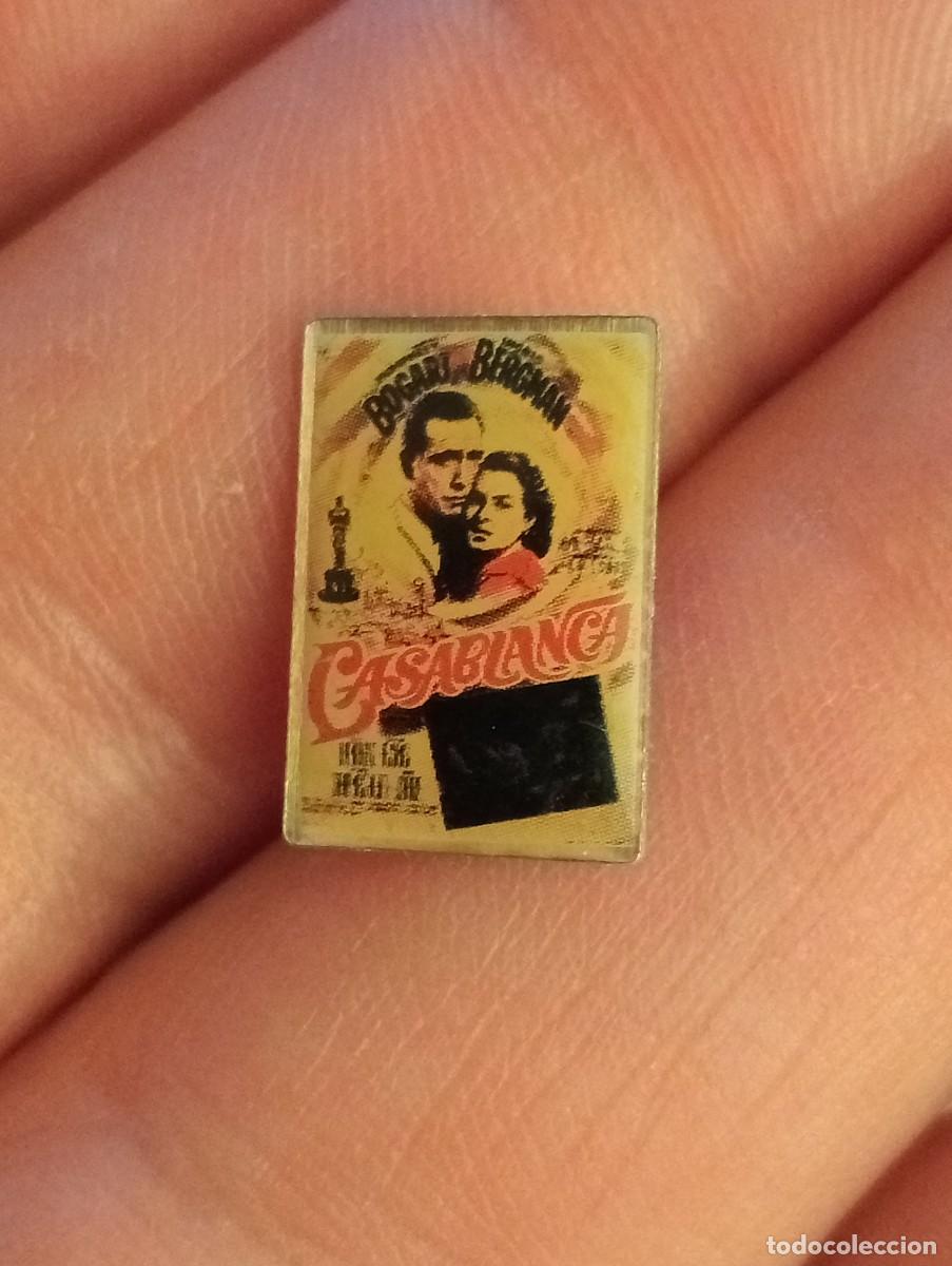 Kino: PINS PEL&Iacute;CULA CASABLANCA TEMA CINE, 7 ARTE , CINEFILOS INSIGNIA ACTOR ACTRIZ