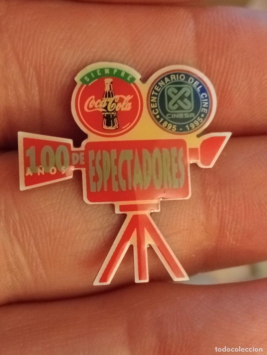 Kino: PINS PEL&Iacute;CULA COCA COLA CINESA CENTENARIO TEMA CINE, 7 ARTE , CINEFILOS INSIGNIA ACTOR ACTRIZ