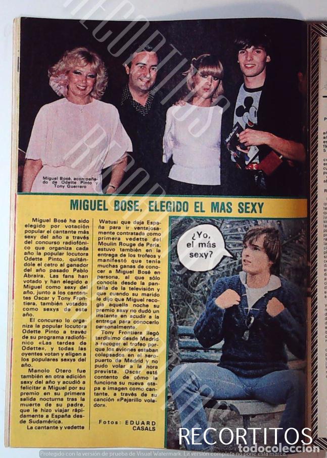 Cine: MIGUEL BOSE ODETTE PINTO TONY GUERRERO