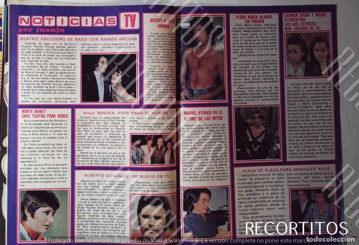 Cinema: PATXI ANDION BEATRIZ ESCUDERO RAUL SENDER MIRTA BONET ALBERTO GONZALEZ MANOLITO ROYO FLORAMARIA ALVA