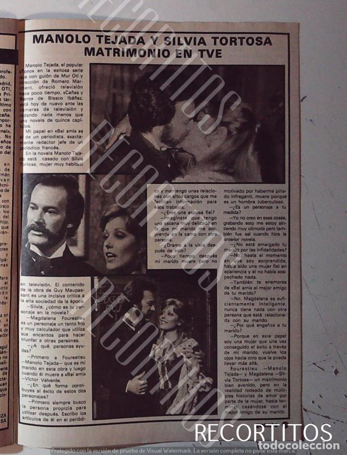 Cine: MANUEL MANOLO TEJADA SILVIA TORTOSA