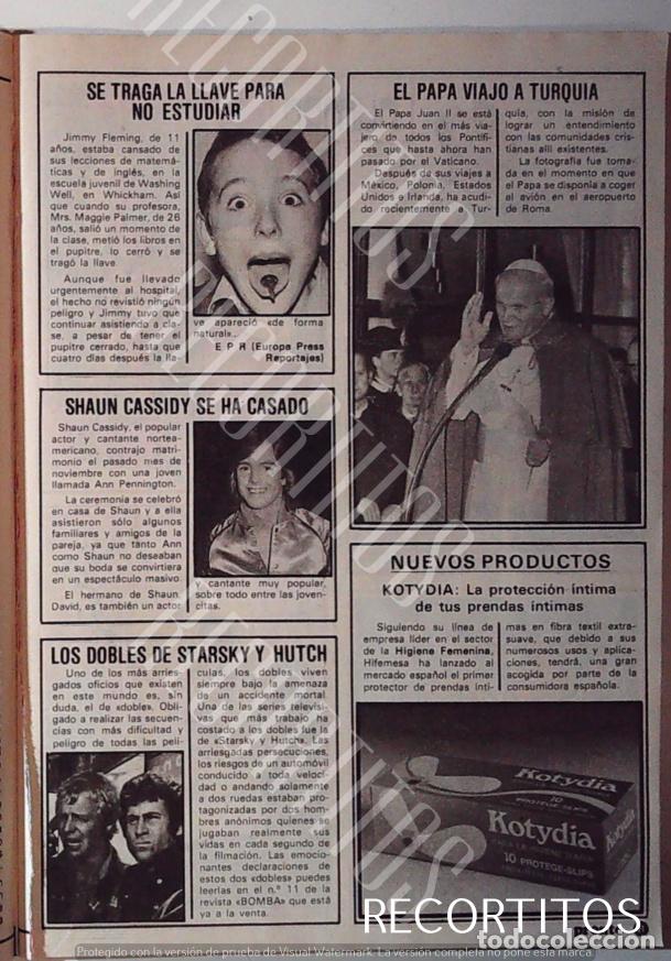 Cinema: JUAN PABLO II EN TURQUIA DAVID SOUL PAUL MICHAEL GLASER STARSKY Y HUTCH KOSTYDIA COMPRESAS SHAUN CAS