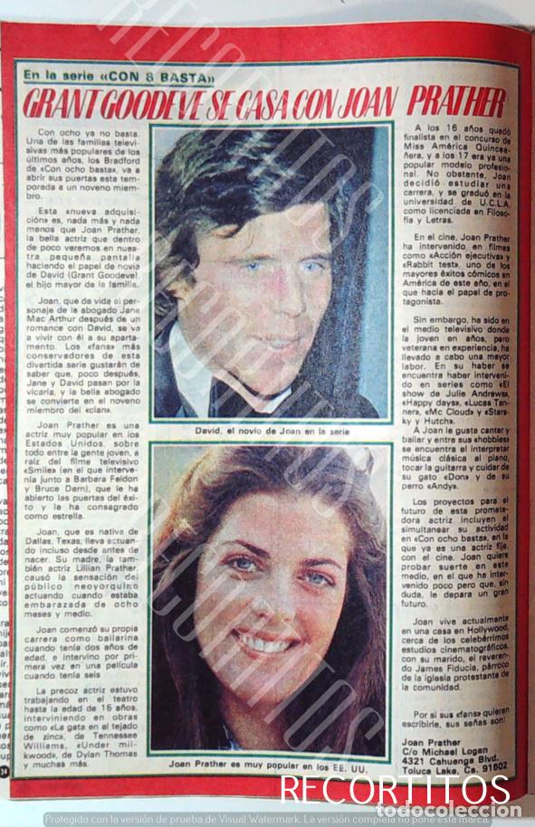 Cinema: JOAN PRATHER CON OCHO BASTA LOS BRADFORD GRANT GOODEVE