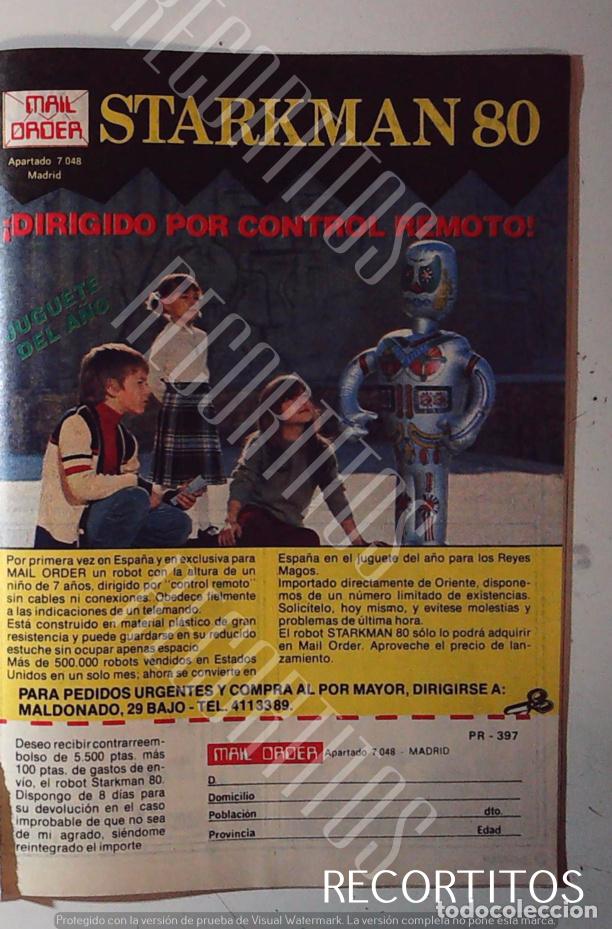 Cinema: STARKMAN 80 ROBOT ANUNCIO PUBLICIDAD
