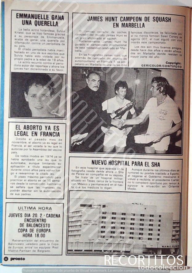 Cinema: SYLVIA KRISTEL EMMANUELLE SILVIA JAMES HUNT SEAN CONNERY EN MARBELLA