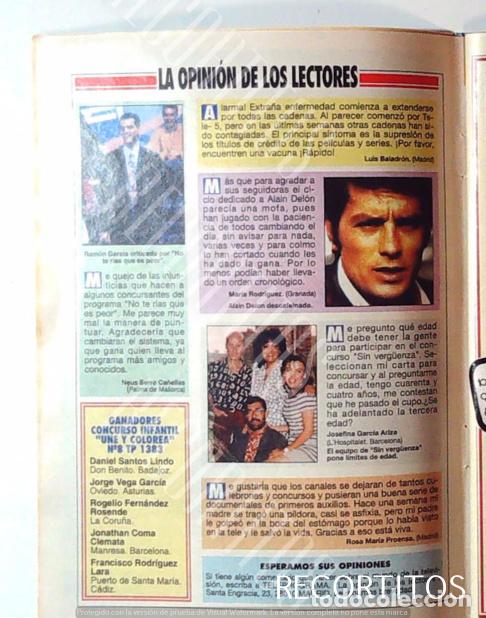 Cinema: AMPARO MORENO SIN VERGUENZA ALAIN DELON RAMON GARCIA QUE APOSTAMOS