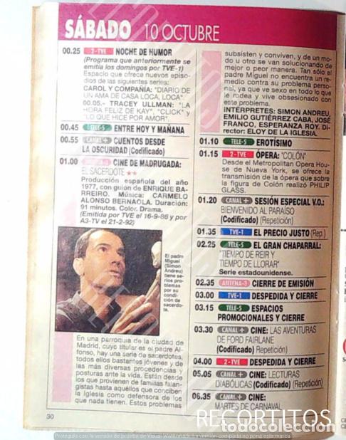 Cinema: EL SACERDOTE SIMON ANDREU