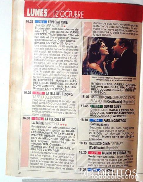 Cine: NINOTCHKA GRETA GARBO MELVYN DOUGLAS - Foto 1