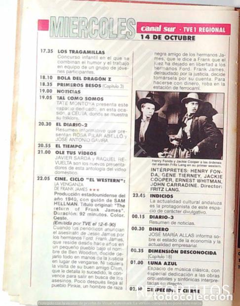 Cinema: LA VENGANZA HENRY FONDA JACKIE COOPER
