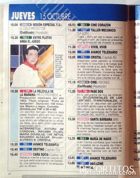 Cinema: ENTRE PLATOS ANDA EL JUEGO MIGUEL CALCEO