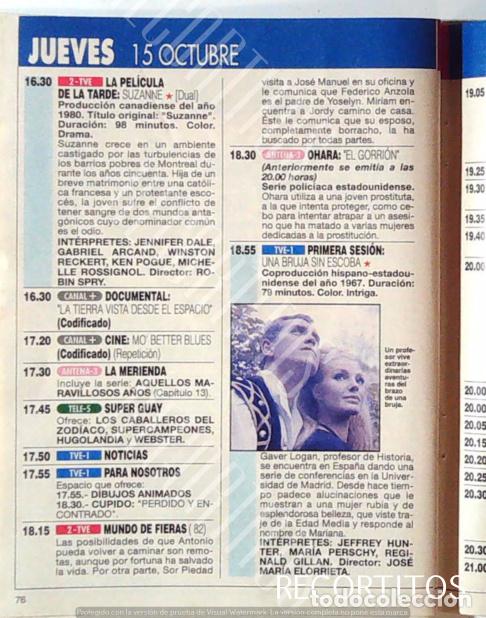 Cinema: UNA BRUJA SIN ESCOBA JEFFREY HUNTER MARIA PERSCHY