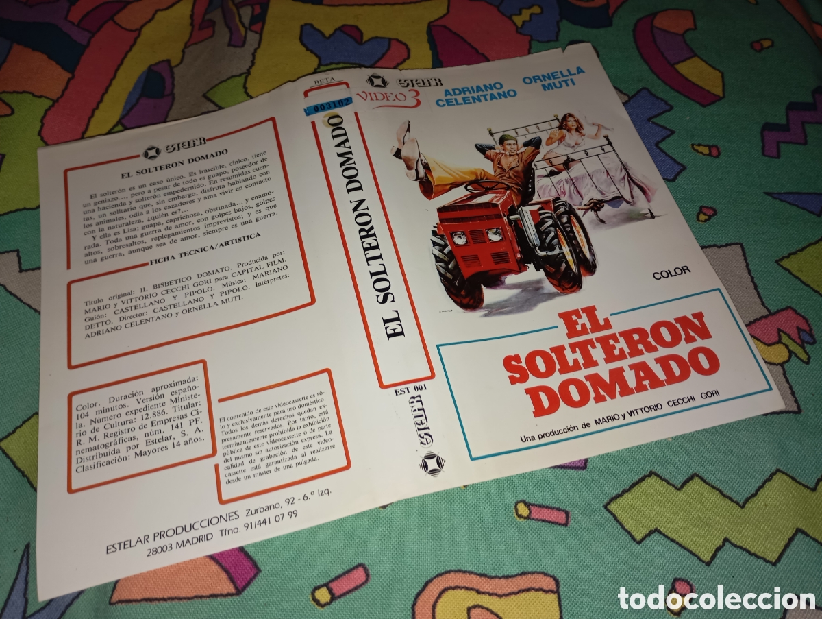 Cine: Car&aacute;tula vhs- el solter&oacute;n domado - Foto 1