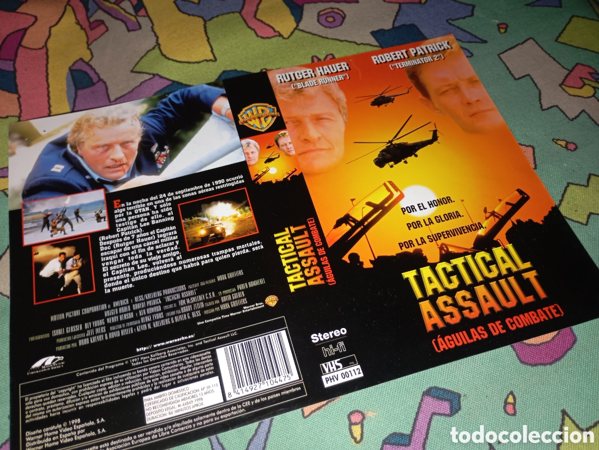 Cine: Car&aacute;tula vhs-tactical assault- cg - Foto 1
