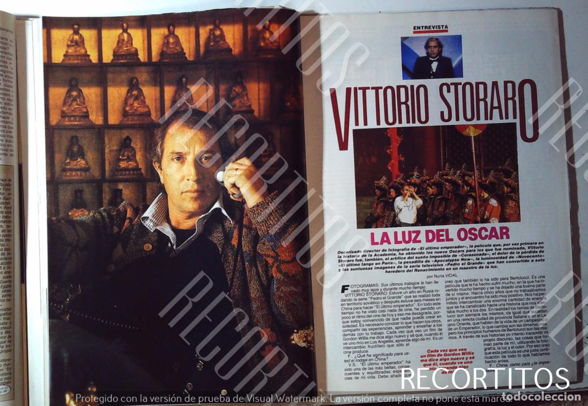 Cine: VITTORIO SITORARO OSCAR - Foto 1