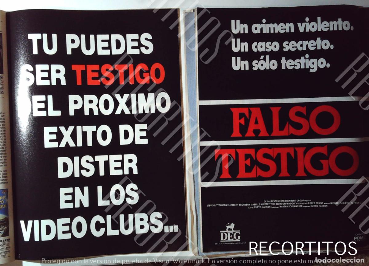 Cine: FALSO TESTIGO ISABELLE HUPPERT - Foto 1