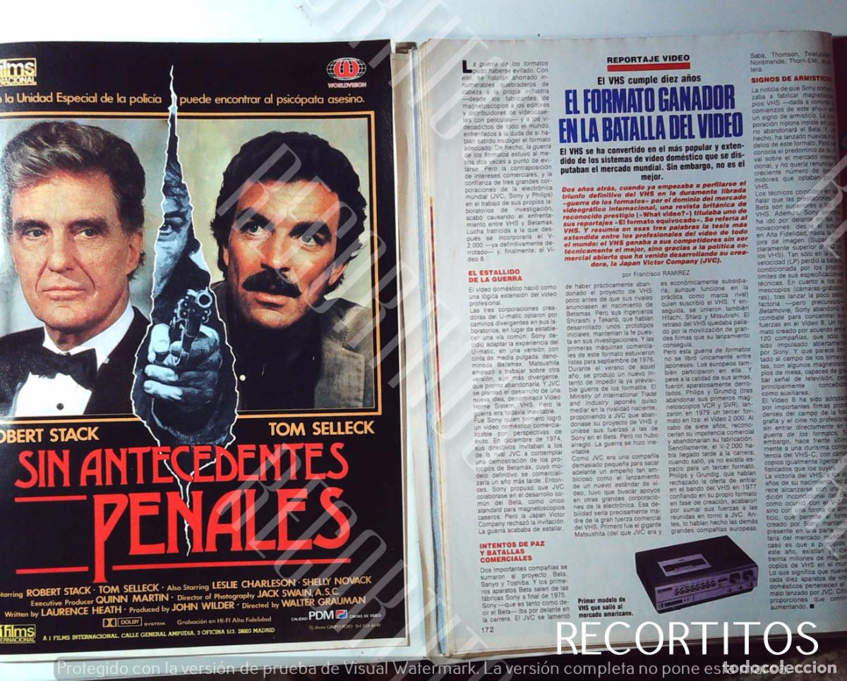 Cine: SIN ANTECEDENTES PENALES ROBERT STACK TOM SELLECK - Foto 1