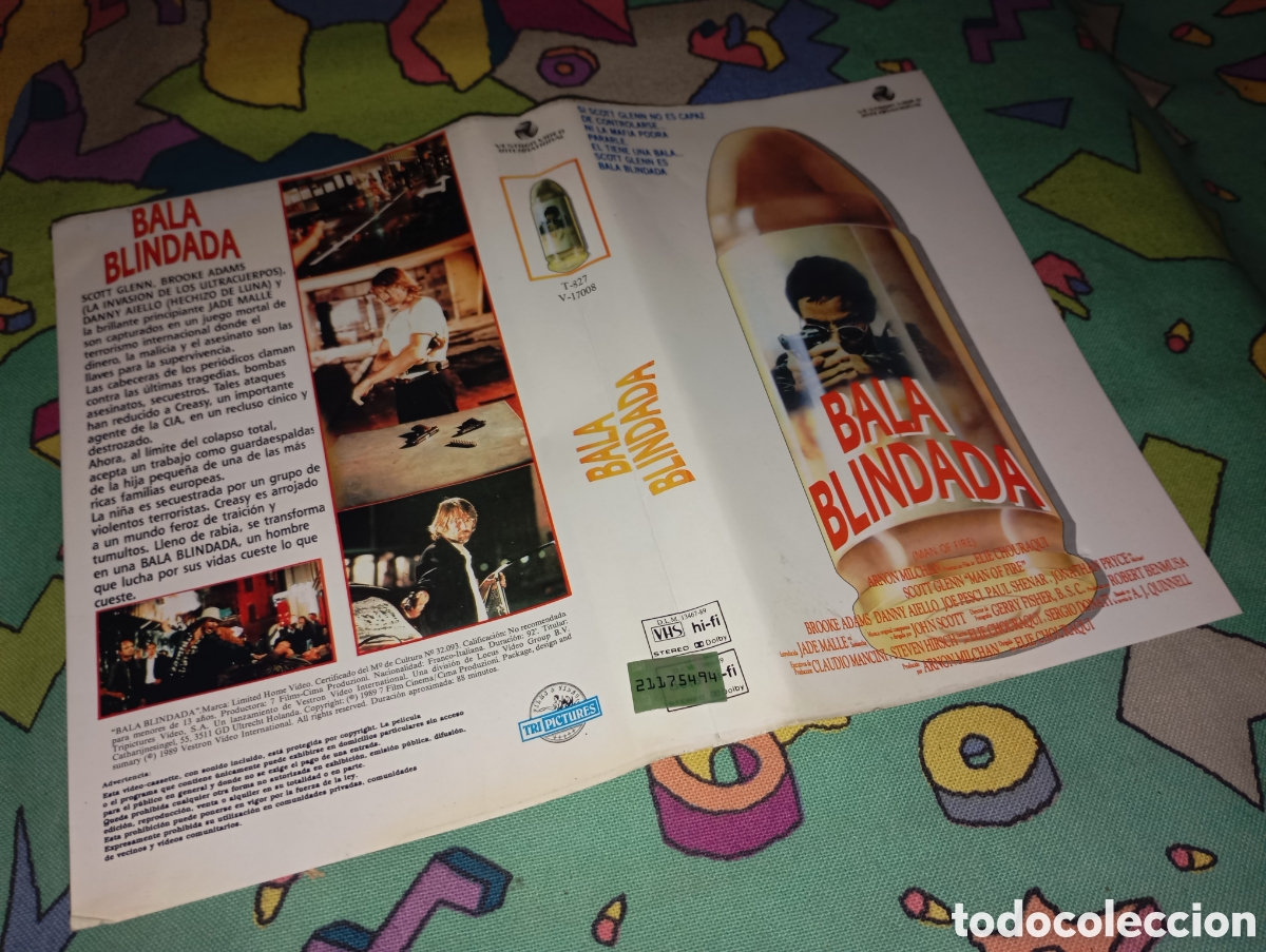 Cine: Car&aacute;tula vhs- Bala blindada - Foto 1