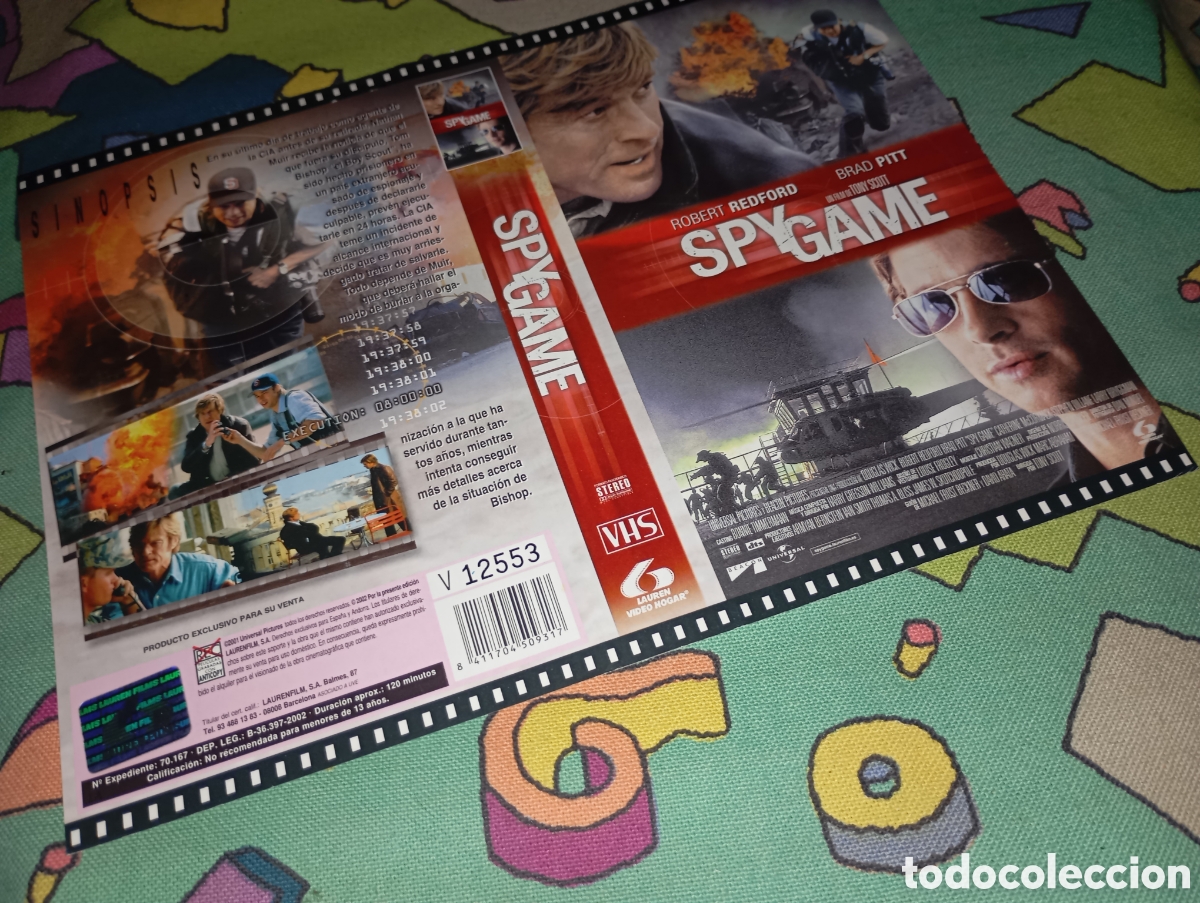 Cine: Car&aacute;tula vhs- Spy game- vd - Foto 1
