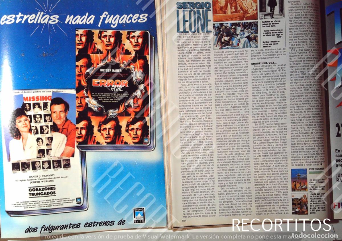 Cine: SERGIO LEONE RUTGER HAUER ERROR FATAL - Foto 3
