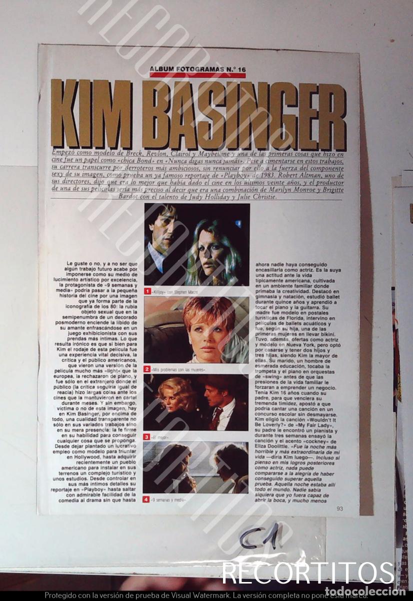 Cine: KIM BASINGER RECORTE PIN UP - Foto 2
