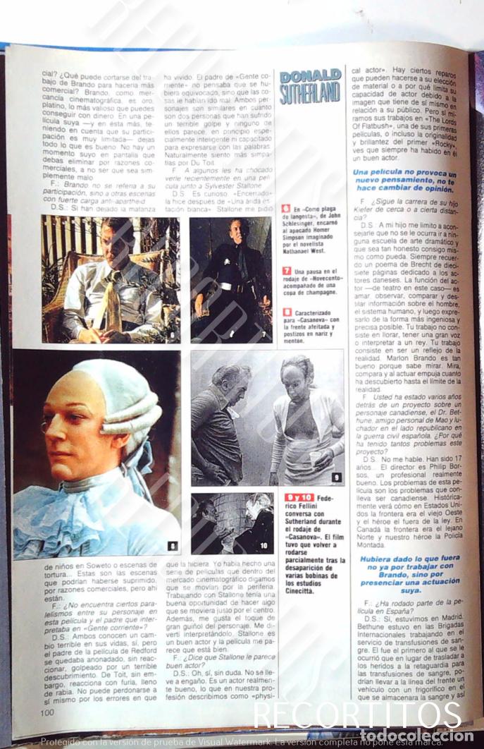 Cine: DONALD SUTHERLAND 1989 - Foto 4