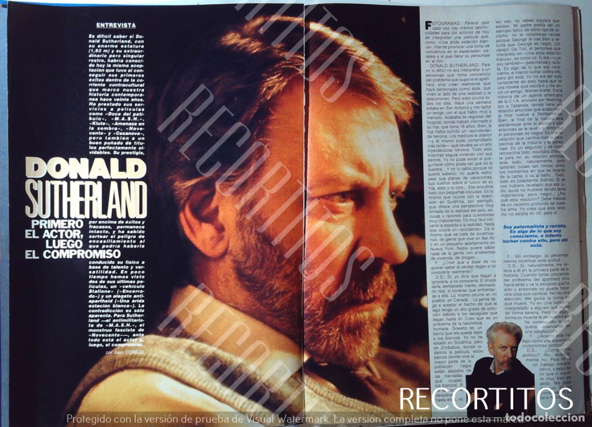 Cine: DONALD SUTHERLAND 1989 - Foto 1