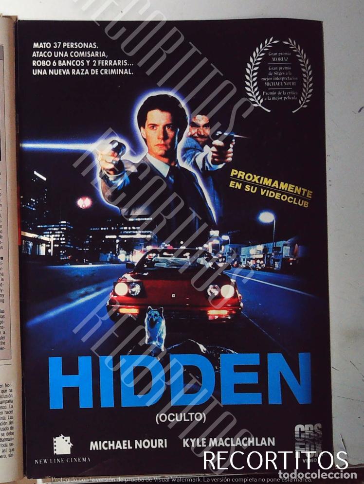 Cine: HIDDEN OCULTOA MICHAEL NOURI FLASHDANCE KYLE MACLACHLAN - Foto 1