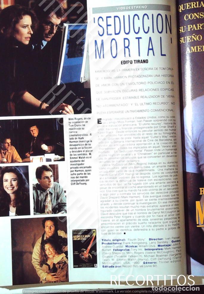 Cine: SEDUCION MORTAL MARK HARMON MIMI ROGERS - Foto 1