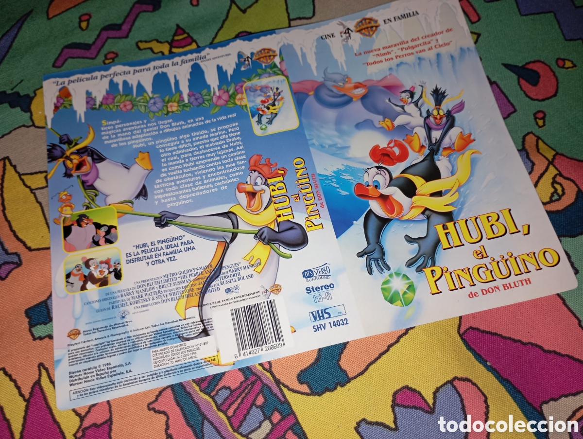 Cine: Car&aacute;tula vhs- hubi el pinguino - Foto 1