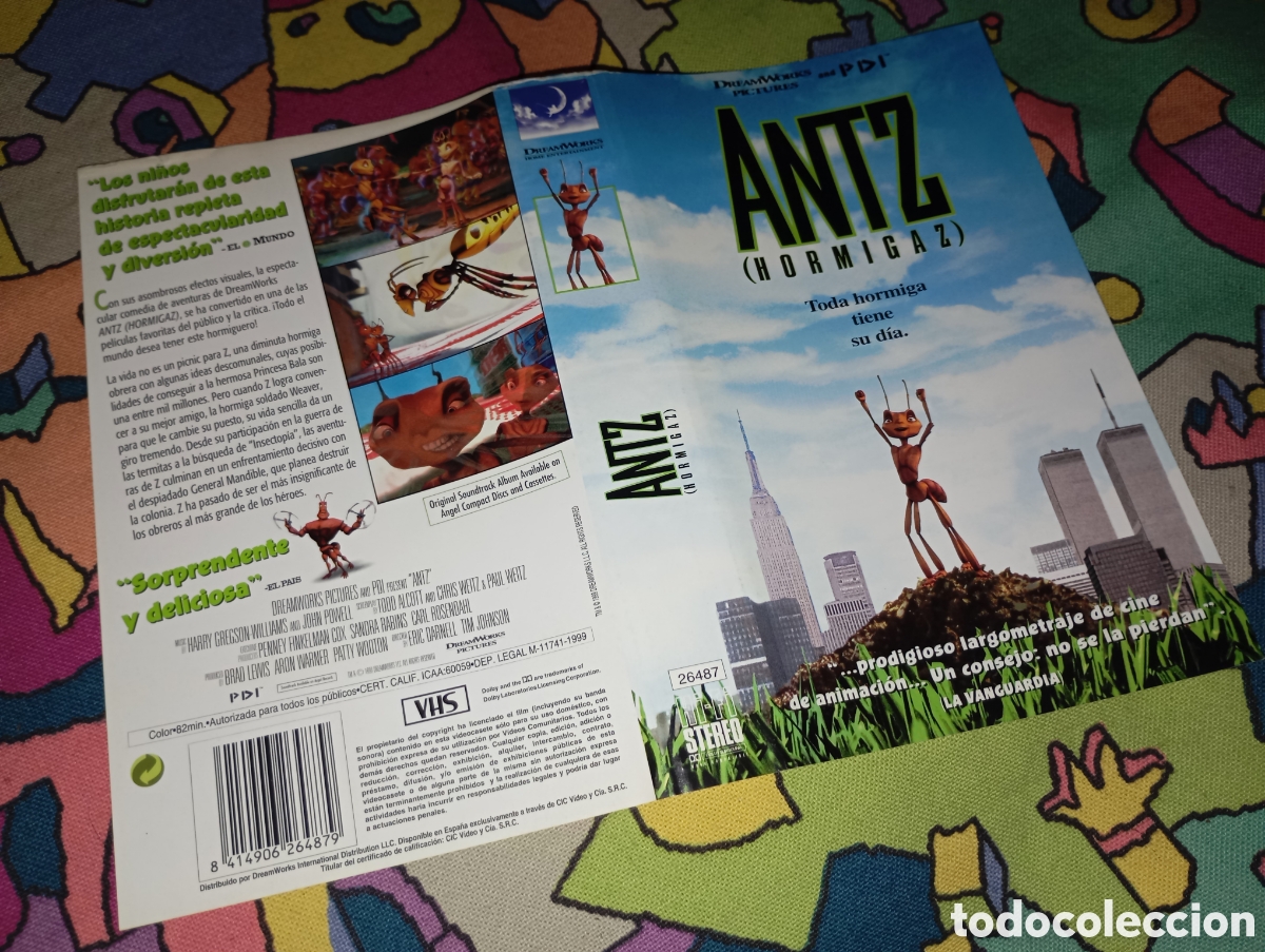 Cine: Car&aacute;tula vhs- antz (2) - Foto 1