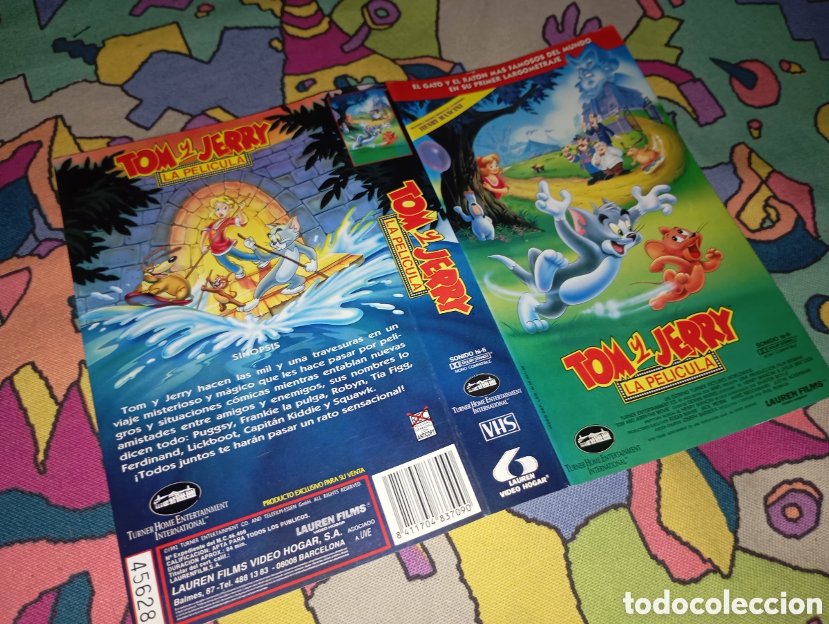 Cine: Car&aacute;tula vhs- tom y Jerry - Foto 1