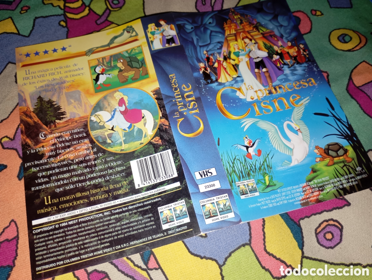 Cine: Car&aacute;tula vhs- la princesa cisne - Foto 1