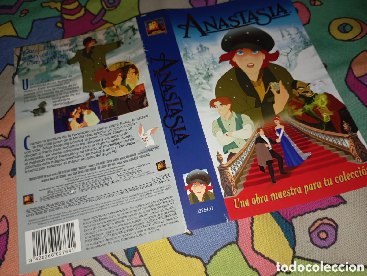 Cine: Car&aacute;tula vhs- anastasia - Foto 1