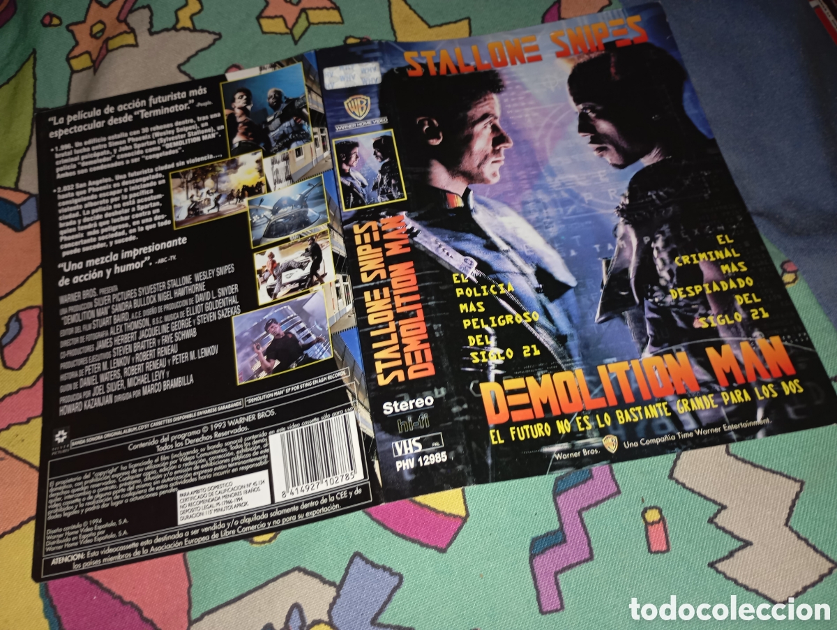 Cine: Car&aacute;tula vhs- demolition man - Foto 1