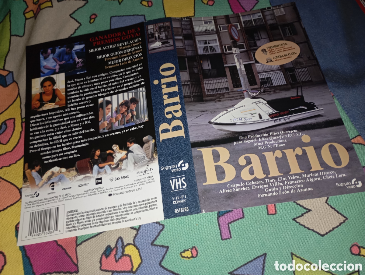 Cine: Car&aacute;tula vhs- barrio- cg - Foto 1