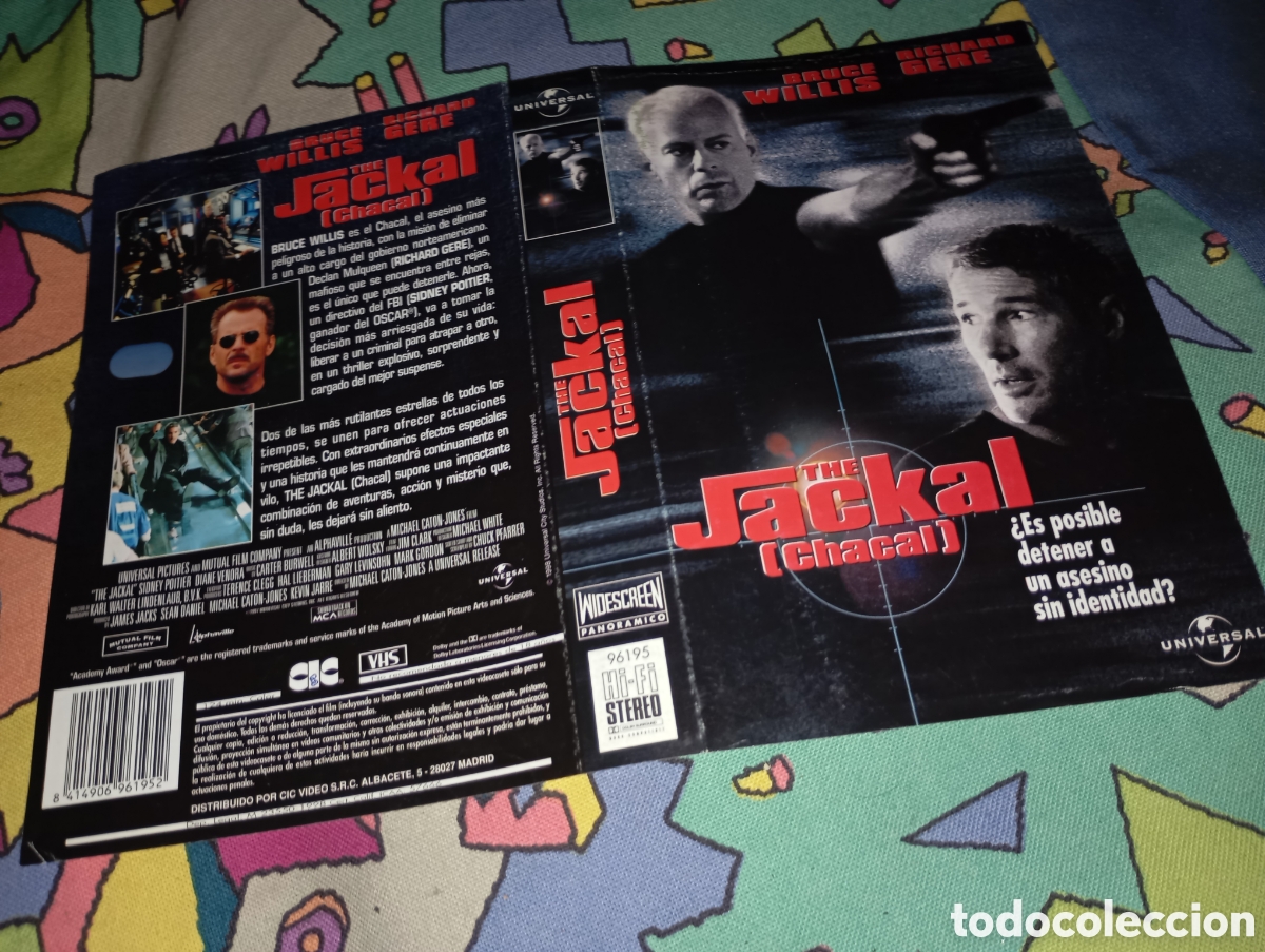 Cine: Car&aacute;tula vhs- The jackal - Foto 1