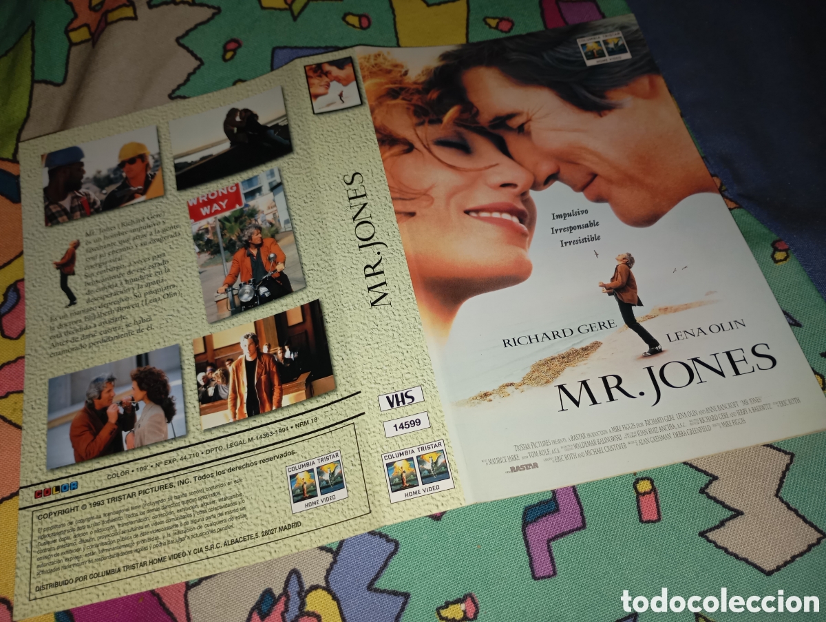 Cine: Car&aacute;tula vhs- Mr. Jones (2) - Foto 1