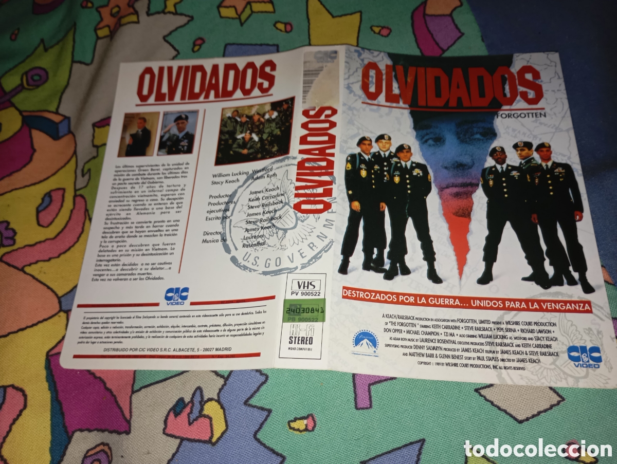 Cine: Car&aacute;tula vhs- olvidados - Foto 1