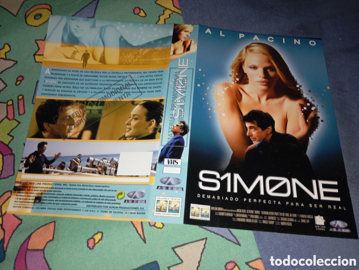 Cine: Car&aacute;tula vhs- simone- promocional - Foto 1