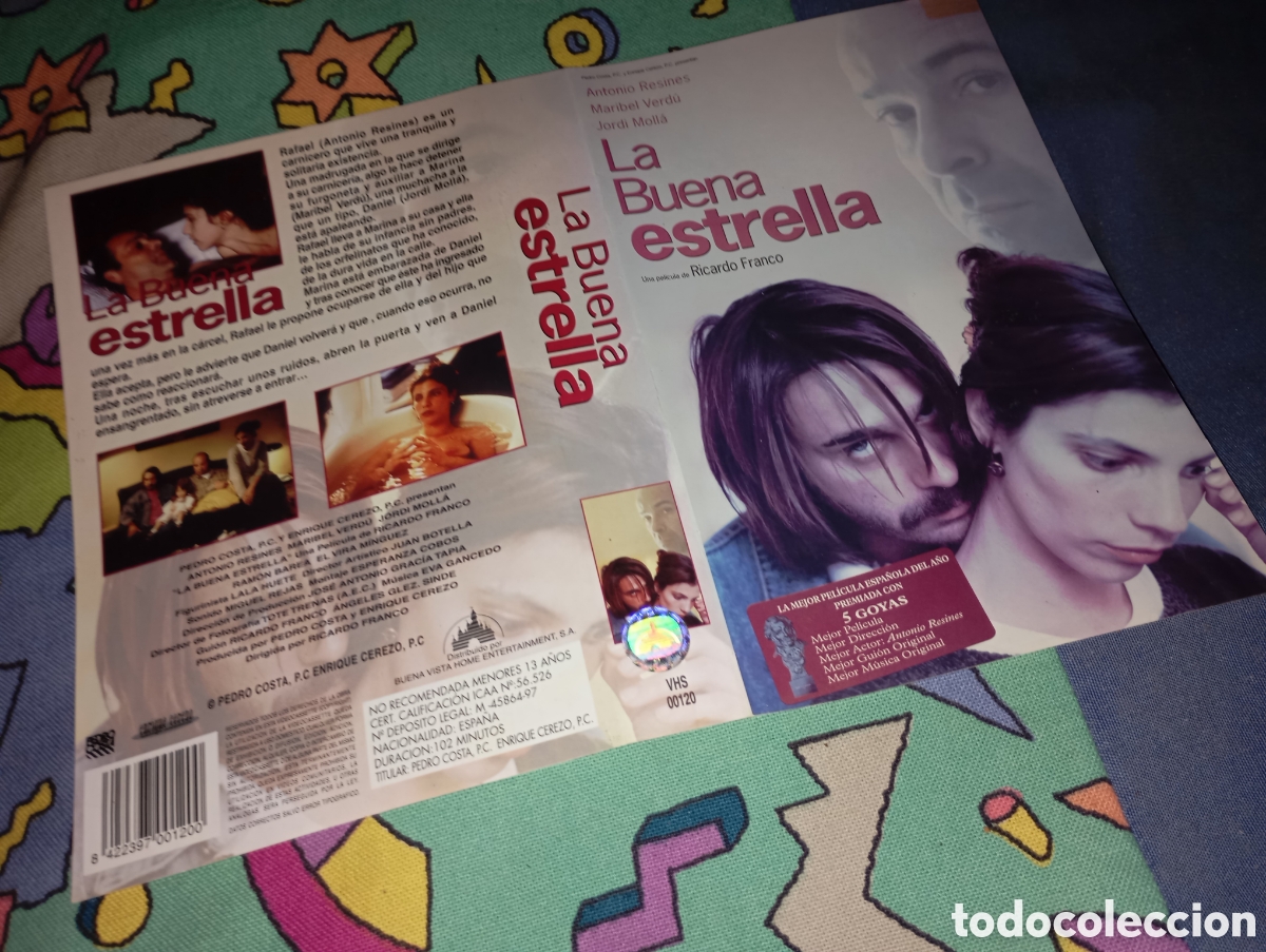 Cine: Car&aacute;tula vhs- la buena estrella - Foto 1